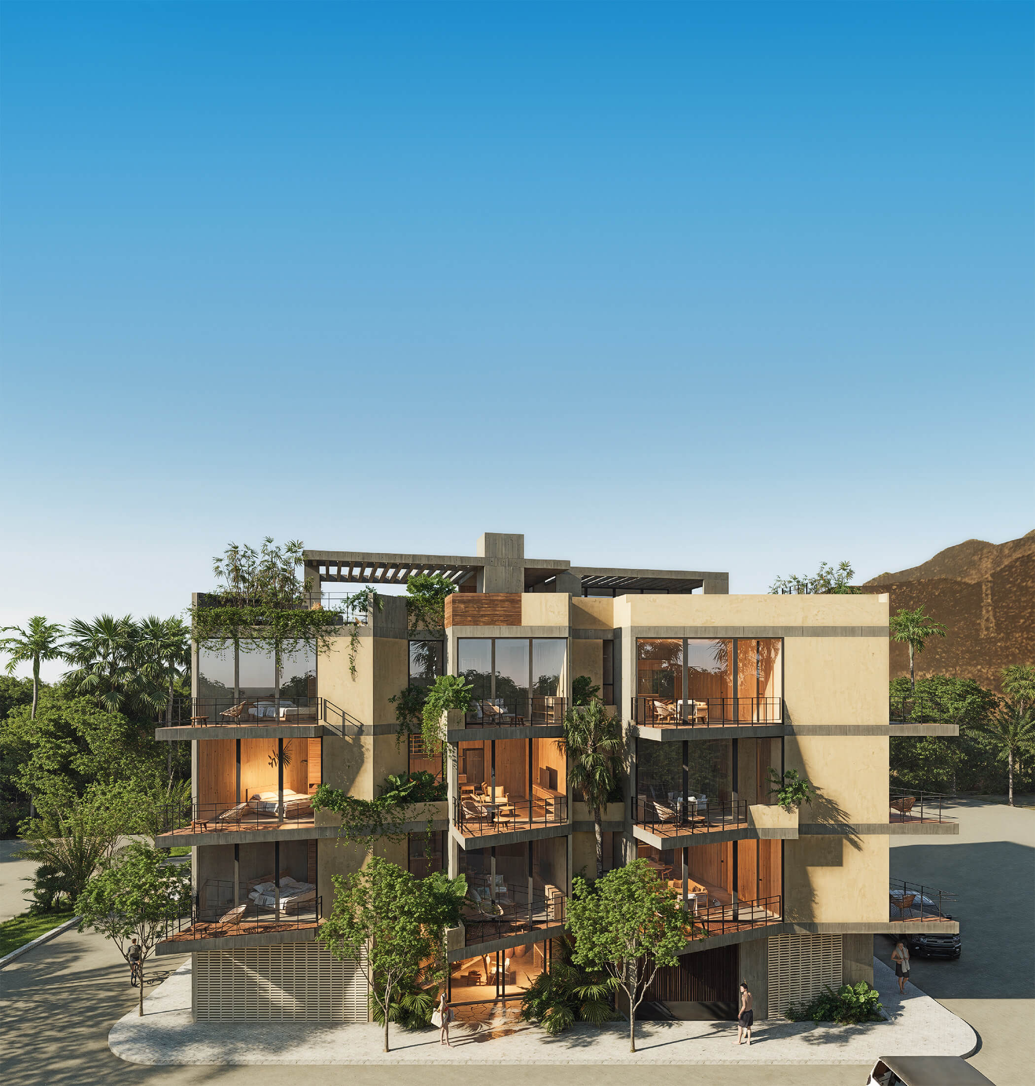 Vista lateral de Lohara sobre Avenida Chimalpa