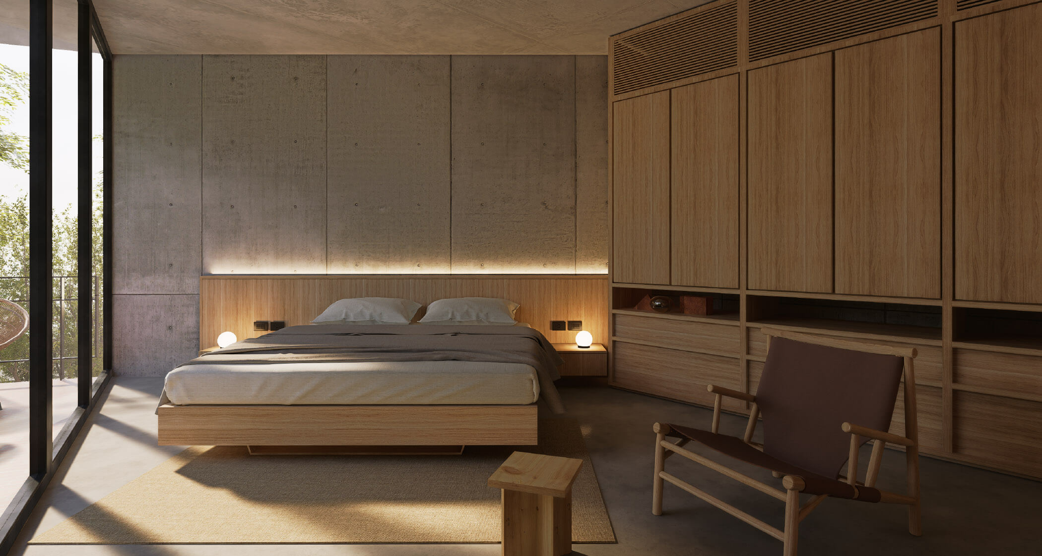 Interiores contemporáneos y atmósfera cálida en Lohara